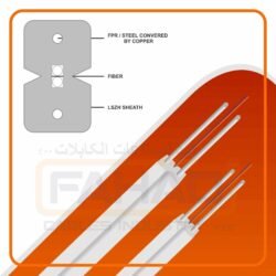 2 core FTTH fiber optic cable LSZH fiber optic cables ftth