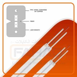 4 core FTTH fiber optic cable LSZH fiber optic cables ftth