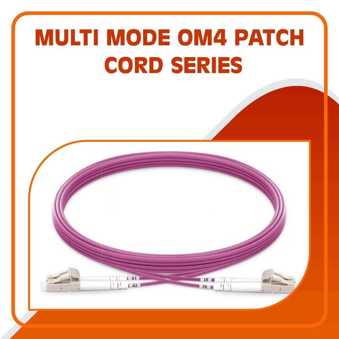 fiber optic patch cord FCI-D44401P multimode fiber patch cord lc to lc upc duplex lszh om4 1M