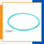 multi mode sc/upc simplex fiber optic pigtail lszh om3 1 meter