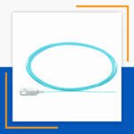 multi mode sc/upc simplex fiber optic pigtail lszh om3 1 meter