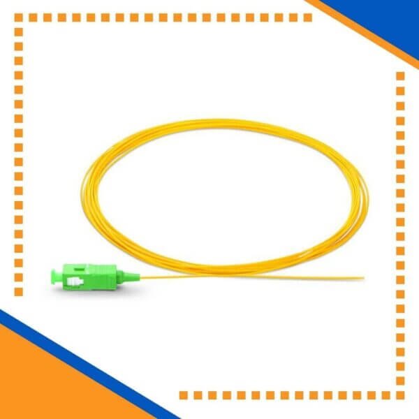 single mode sc/apc simplex fiber optic pigtail lszh 1 meter