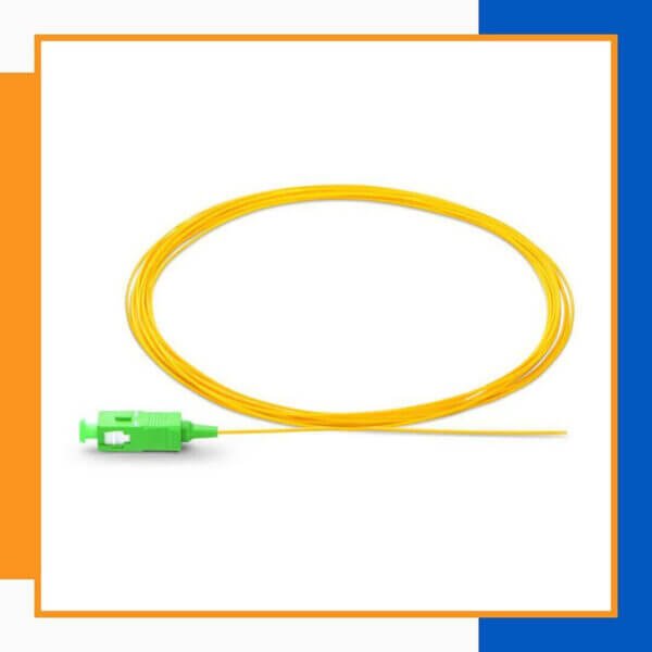 single mode sc/apc simplex fiber optic pigtail lszh 1 meter