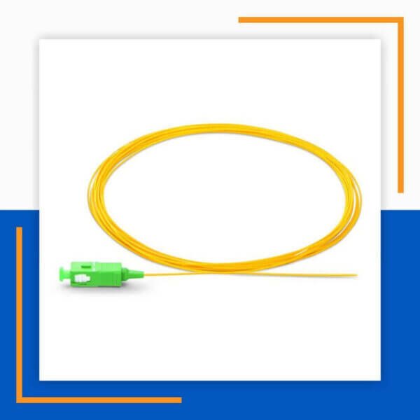 single mode sc/apc simplex fiber optic pigtail lszh 1 meter