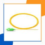 single mode lc-apc simplex fiber optic pigtail lszh 1 meter