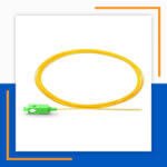 single mode lc-apc simplex fiber optic pigtail lszh 1 meter