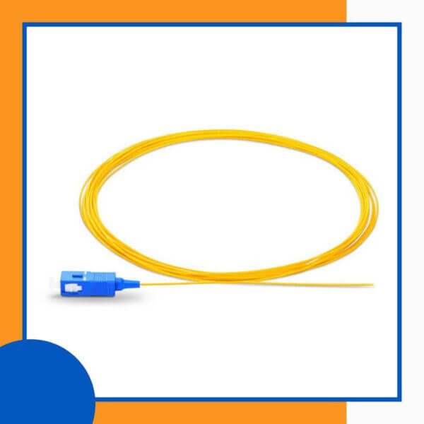 single mode lc/upc simplex fiber optic pigtail lszh 1 meter