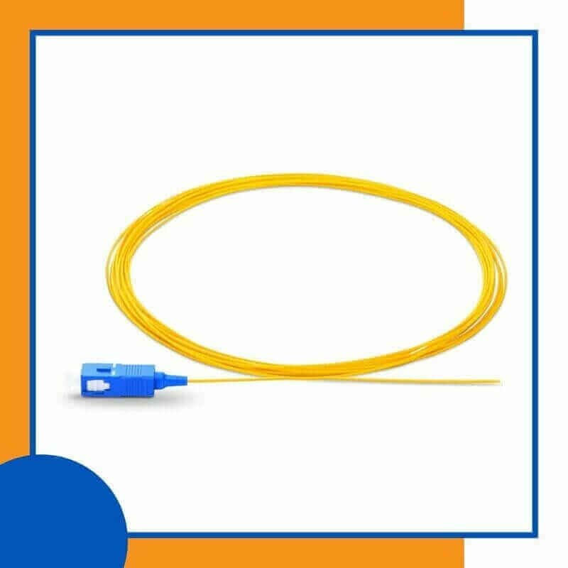 single mode lc/upc simplex fiber optic pigtail lszh 1 meter