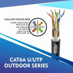 cat6a 23 awg Outdoor 4 twisted pair ftp network cable 305-500m cat. 6a 23 awg utp outdoor cable 305m cat 6a outdoor cable Black network 23 awg 4 pair 305m cat6a 23awg u-utp outdoor cable 305m CAT6A U-FTP cat6a network cable 23awg 4pair Outdoor Black 305m