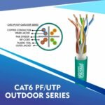Cat6 network cable 23awg 4pair LSZH PF-UTP cable 305m