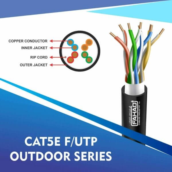 cat5e 24 awg F-UTP outdoor cable 305m