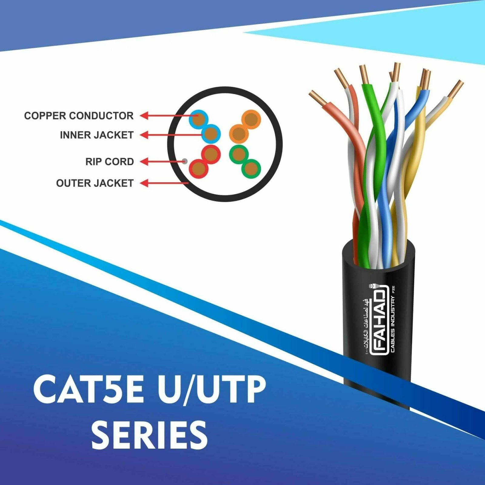 CAT5E-BLACK cat5e 24 awg outdoor u/utp 4 twisted pair network cable 305-500m