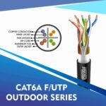 cat6a 23 awg Outdoor 4 twisted pair ftp network cable 305-500m cat6a network cable 23awg 4pair LSZH f-utp cable 305m