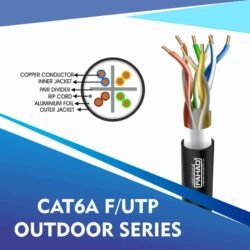 cat6a 23 awg Outdoor 4 twisted pair ftp network cable 305-500m cat6a network cable 23awg 4pair LSZH f-utp cable 305m