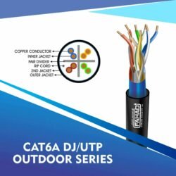 double Jacket cat6a utp outdoor cable 305m