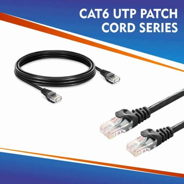 1m-90m Outdoor cat6 23 awg utp ethernet patch cord CAT6 UTP PATCH CORD SERIES BLACK