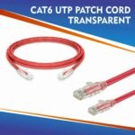 CAT6 UTP PATCH CORD TRANSPARENT RED