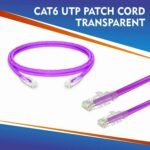 CAT6 UTP PATCH CORD TRANSPARENT VOILET