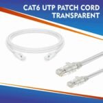 CAT6 UTP PATCH CORD TRANSPARENT WHITE