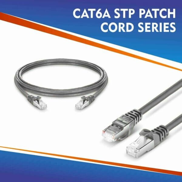 CAT6A STP PATCH CORD SERIES GREY