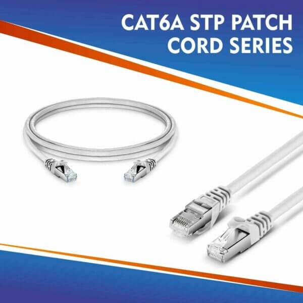 CAT6A STP PATCH CORD SERIES WHITE