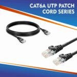 0.06cm-100m cat6a outdoor utp ethernet patch cord CAT6A UTP PATCH CORD SERIES BLACK