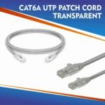 CAT6A UTP PATCH CORD TRANSPARENT GREY