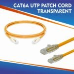 CAT6A UTP PATCH CORD TRANSPARENT ORANGE