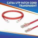 CAT6A UTP PATCH CORD TRANSPARENT RED