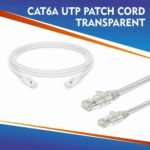CAT6A UTP PATCH CORD TRANSPARENT WHITE