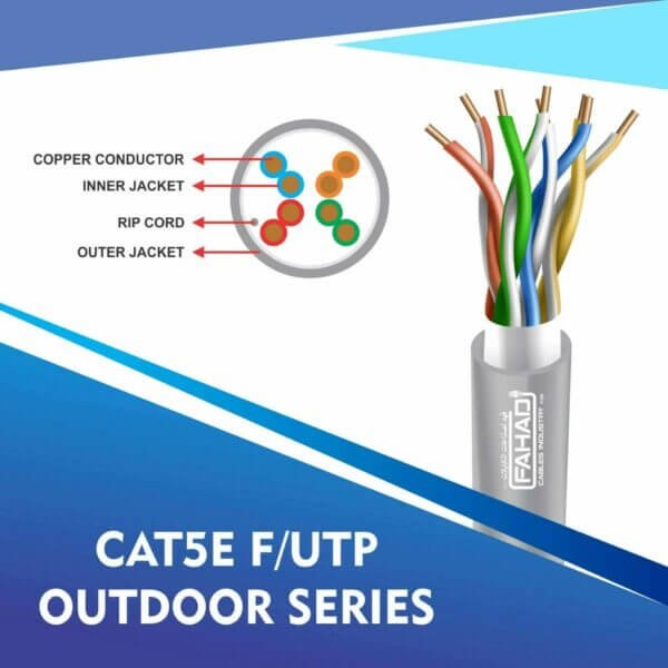 cat5e 24 awg F-UTP outdoor cable 305m