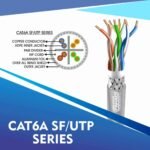 cat6a network cable 23awg 4pair LSZH sf-utp cable 305m