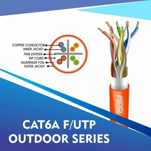 Cat6a F-UTP Network LSZH cable 305m