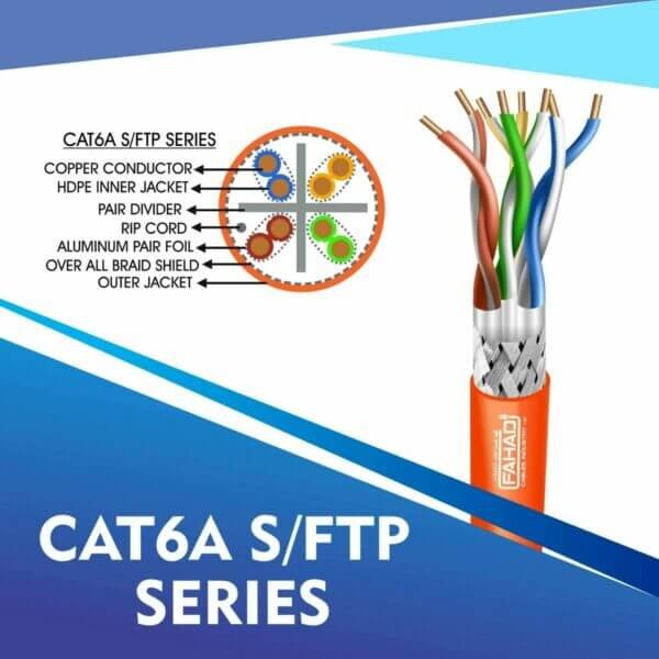 Cat6a S-FTP Network bulk cable 305m