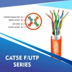 cat5e 24awg 4 twisted pair f/utp solid cable 305m Cat5e Ethernet U UTP Cable cat5e 24 awg F-UTP outdoor cable 305m