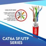 cat6a network cable 23awg 4pair LSZH sf-utp cable 305m