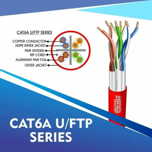 Cat6a U-FTP Network LSZH cable 305m