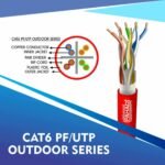 Cat6 network cable 23awg 4pair LSZH PF-UTP cable 305m