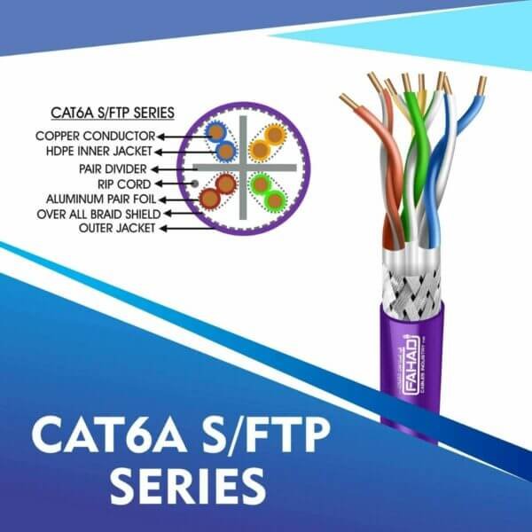 Cat6a S-FTP Network bulk cable 305m