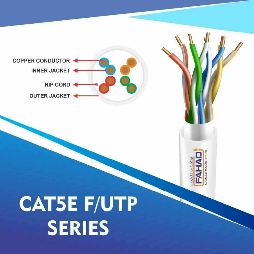cat5e 24 awg F-UTP outdoor cable 305m