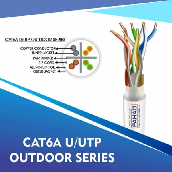 cat6a network cable 23awg 4pair LSZH U-UTP cable 305m