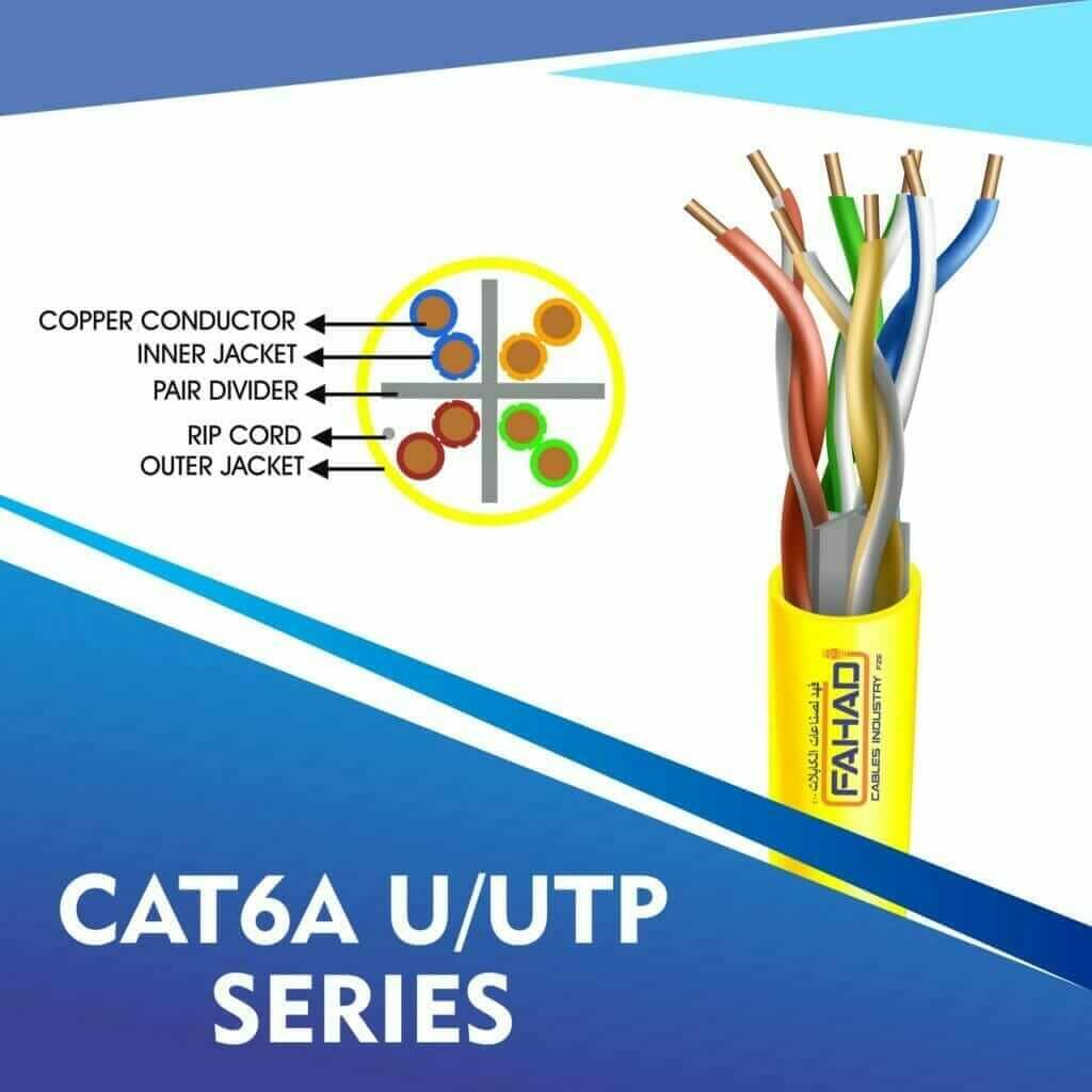 Understanding Cat6 Color Codes: Insights from Fahad Cables Industry FZE 6 cat6a network cable 23awg 4pair LSZH U-UTP cable 305m