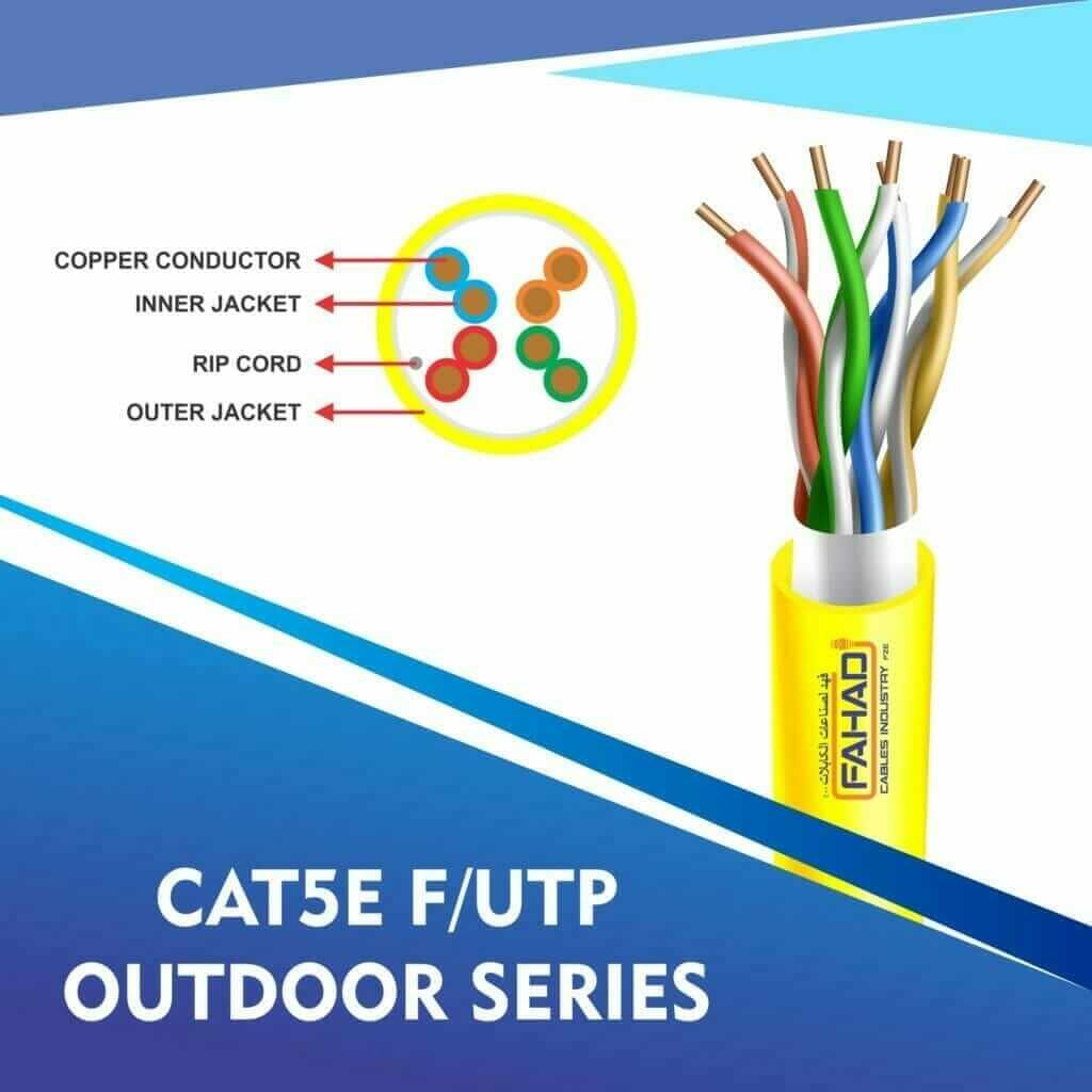 cat5e 24 awg F-UTP outdoor cable 305m