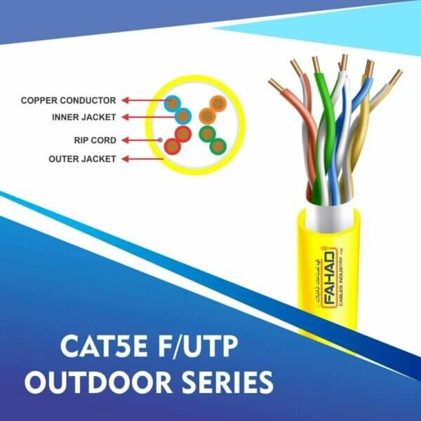 cat5e 24 awg F-UTP outdoor cable 305m