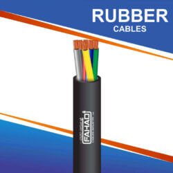 6 core Rubber cable outdoor 16 to 24 awg 305m