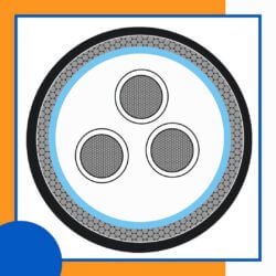 industrial automation cables 3 core Shielded BC Outd 1.5mm 3 core Rubber cable 16 to 24 awg 305m