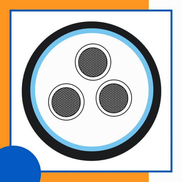 3 core Rubber cable 16 to 24 awg 305m