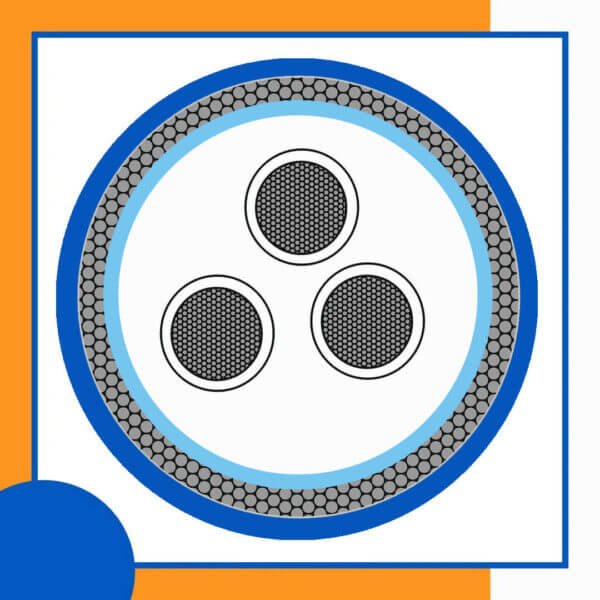 3 core Rubber cable 16 to 24 awg 305m