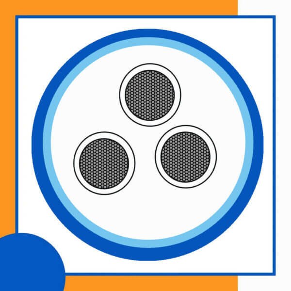 3 core Rubber cable 16 to 24 awg 305m