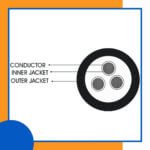 3 core Rubber cable 16 to 24 awg 305m